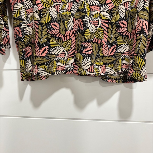Part Two Copenhagen botanical print 3/4 sleeve blouse flowy size EU40 - Picture 9 of 16